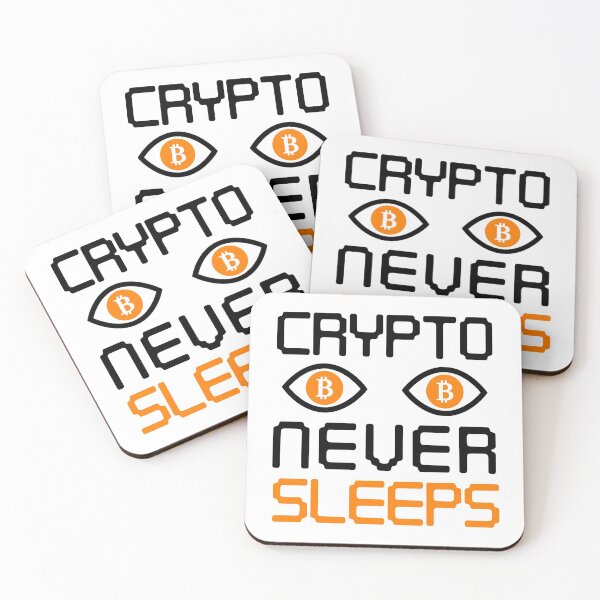 Item preview, Crypto Never Sleeps Cryptocurrency Gift Bitcoin Shirt designed and sold by Mesyo.