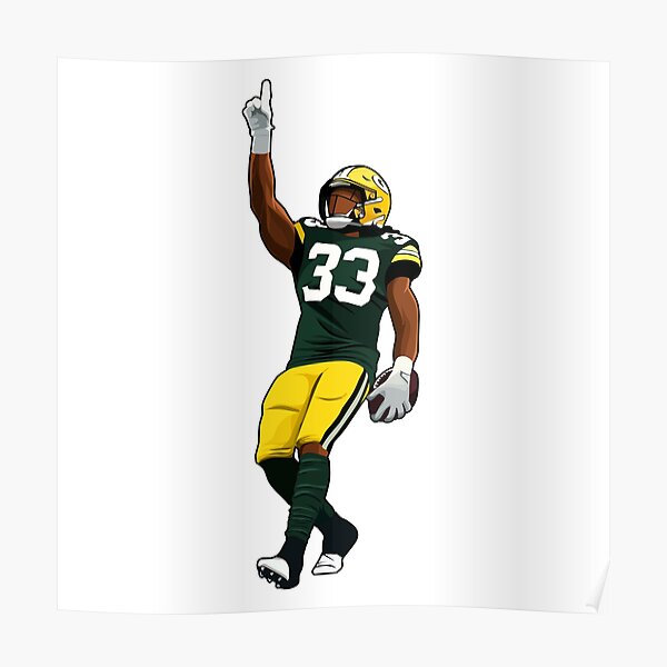 Aaron Jones Away Jersey Poster for Sale by designsheaven