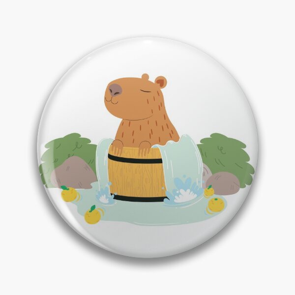 Item preview, Onsen Capybara designed and sold by JikDesign.