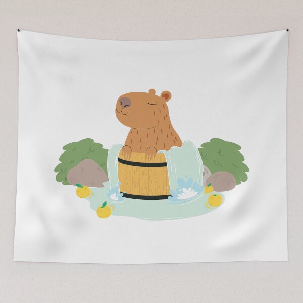 Item preview, Onsen Capybara designed and sold by JikDesign.