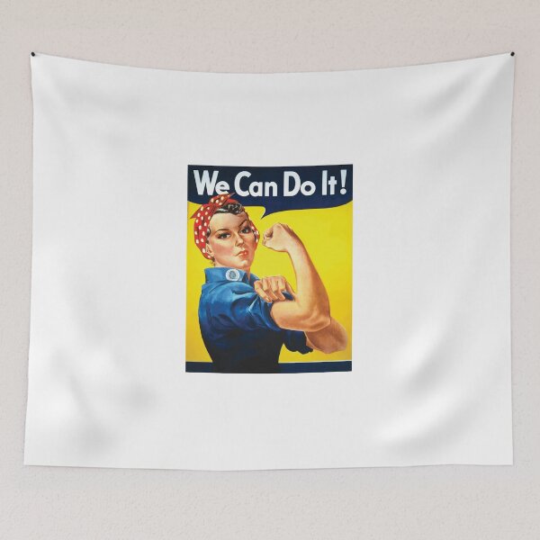 Item preview, Vintage poster with Rosie The Riveter designed and sold by binti163.