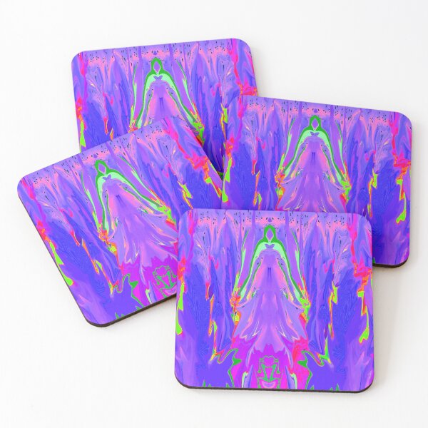 Item preview, Abstract pattern explosion of colors in purple / blue designed and sold by MyREDBlack.