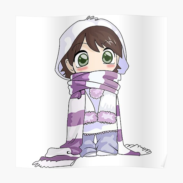 Winter Anime Girl, an art print by Minki Artsy - INPRNT