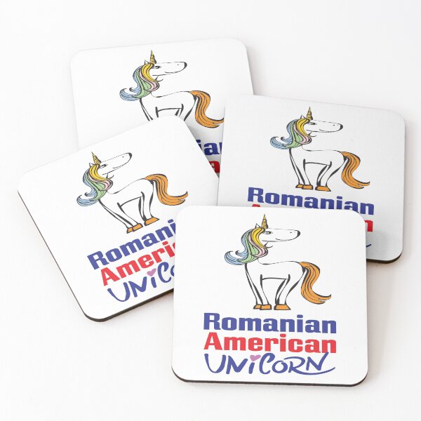 Item preview, Romanian American Unicorn Cartoon designed and sold by FiveNiches.