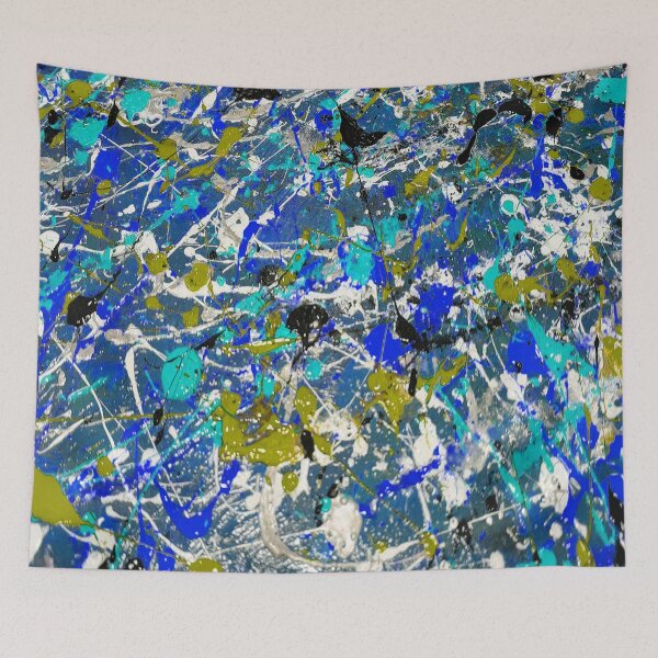 Item preview, Abstract Action Spatter Painting Jackson Pollard style  designed and sold by Neilchurcherart.