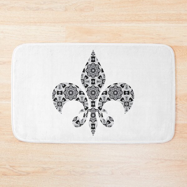 Item preview, Black Patterned Fleur De Lis designed and sold by 9N20.
