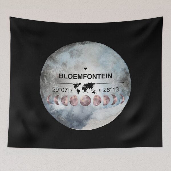 Item preview, Bloemfontein Free State T-ShirtBloemfontein, South Africa, Free State, Watercolor Design with Latitude & Longitude Map Coordinates  designed and sold by Citywordshop.