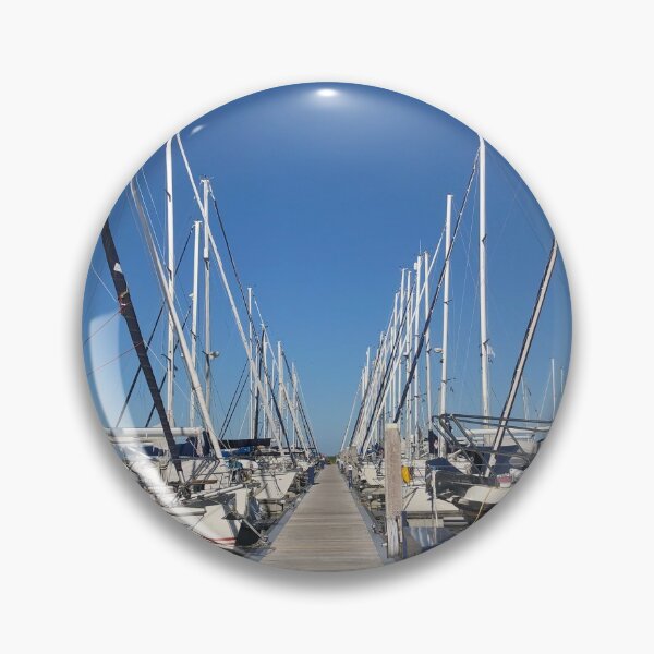 Item preview, Sailboats at dock designed and sold by elaine-gregers.