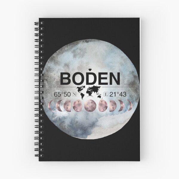 Item preview, Boden Norrbotten T-ShirtBoden, Norrbotten, Sweden, Watercolor Design with Latitude & Longitude Map Coordinates designed and sold by Citywordshop.