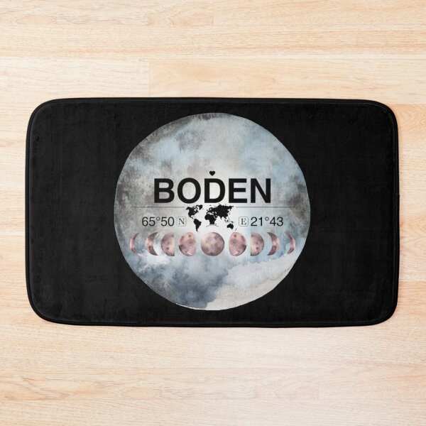 Item preview, Boden Norrbotten T-ShirtBoden, Norrbotten, Sweden, Watercolor Design with Latitude & Longitude Map Coordinates designed and sold by Citywordshop.