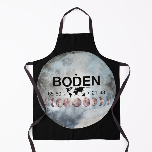 Item preview, Boden Norrbotten T-ShirtBoden, Norrbotten, Sweden, Watercolor Design with Latitude & Longitude Map Coordinates designed and sold by Citywordshop.