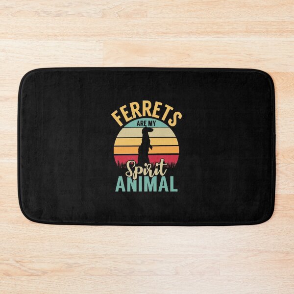 Item preview, Ferrets Are My Spirit Animal Sunset Retro Style designed and sold by heaneyrowe.