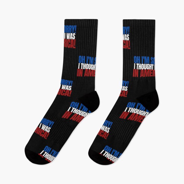 Item preview, Oh I am Sorry I Thought I was in America - Flag White designed and sold by Beyond Words.