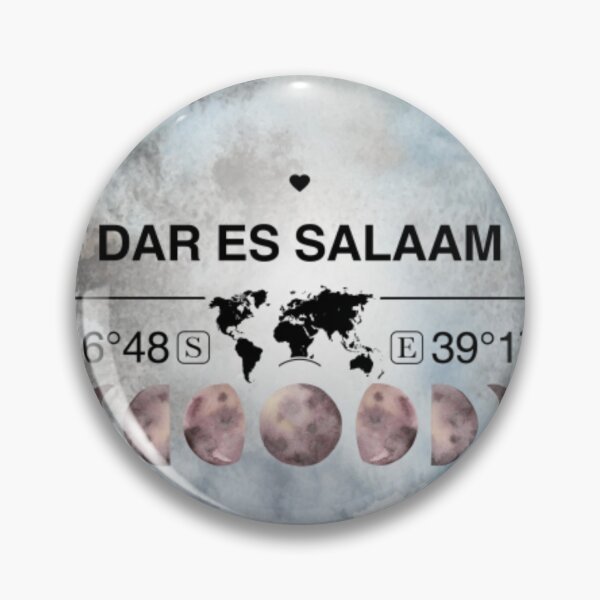 Item preview, Dar Es Salaam Tanzania T-ShirtDar es Salaam, Tanzania, Watercolor Design with Latitude & Longitude Map Coordinates  designed and sold by Citywordshop.