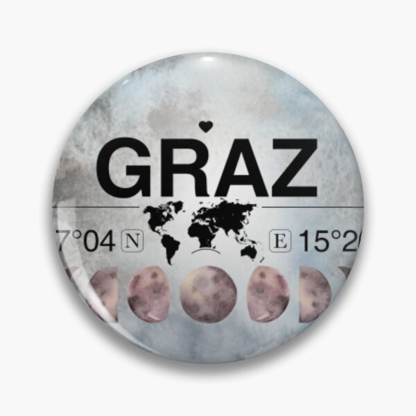 Item preview, Graz Styria T-ShirtGraz, Styria, Austria, Watercolor Design with Latitude & Longitude Map Coordinates  designed and sold by Citywordshop.