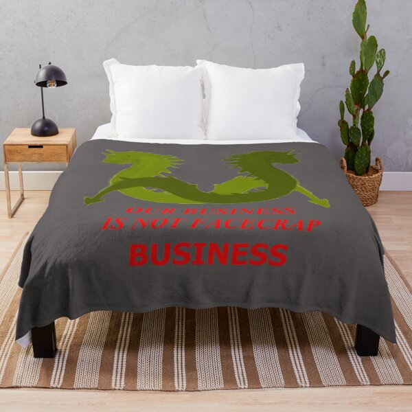 Item preview, Our Business Is Not Facecrap Business (Two Golden Sea Serpents) designed and sold by SelfUpgrade.