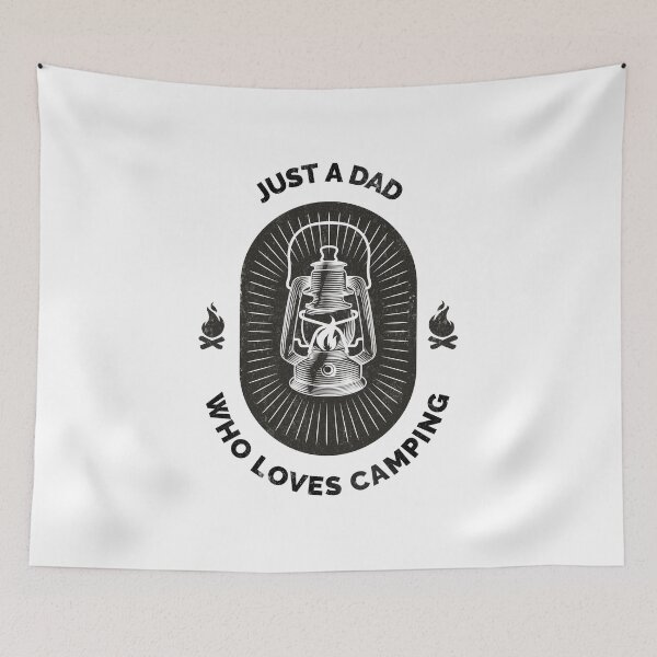 Item preview, Just A Dad Who Loves Camping designed and sold by Danielle Shafiki.