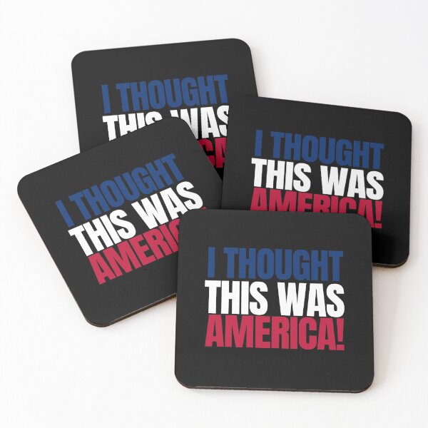 Item preview, I Thought this was America - Flag White designed and sold by Beyond Words.