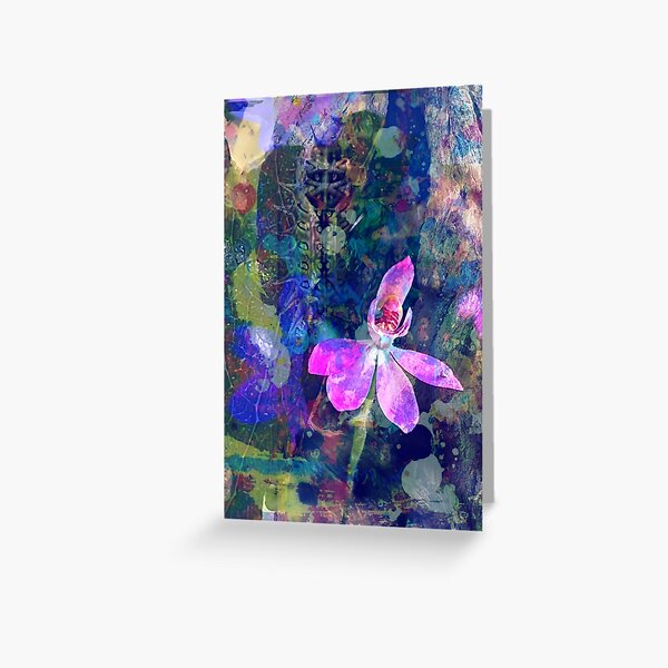 Dappled Pink Fingers Greeting Card