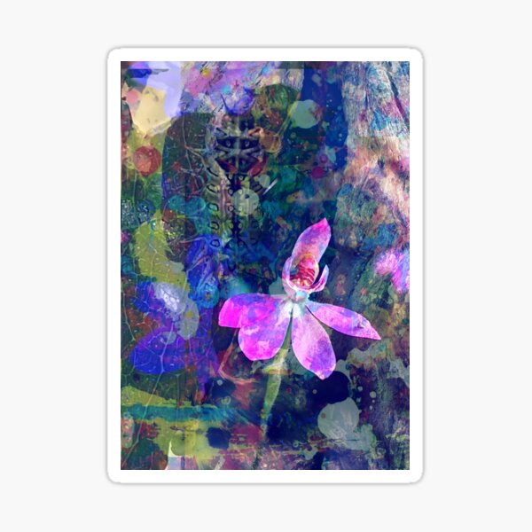 Dappled Pink Fingers Sticker