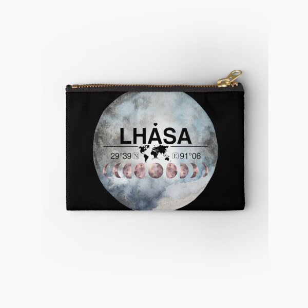 Item preview, Lhasa Peoples Republic Of China T-ShirtLhasa, People's Republic of China, Tibet, Watercolor Design with Latitude & Longitude Map Coordinates  designed and sold by Citywordshop.