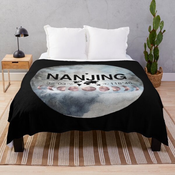 Item preview, Nanjing Peoples Republic Of China T-ShirtNanjing, People's Republic of China, Jiangsu, Watercolor Design with Latitude & Longitude Map Coordinates designed and sold by Citywordshop.