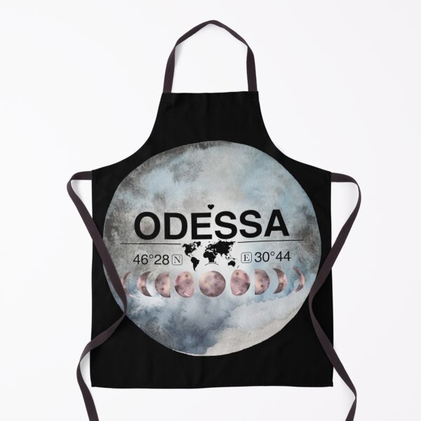 Item preview, Odessa Odessa Oblast T-ShirtOdessa, Ukraine, Odessa Oblast, Watercolor Design with Latitude & Longitude Map Coordinates designed and sold by Citywordshop.
