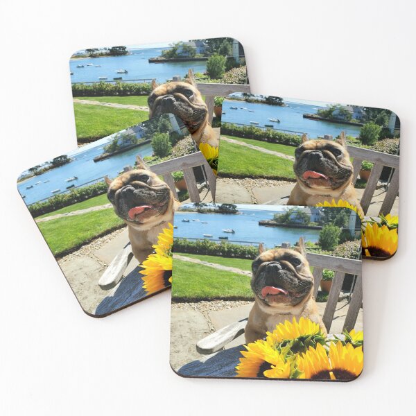 Item preview, Louie and the sunflowers by the ocean designed and sold by Artsie1.
