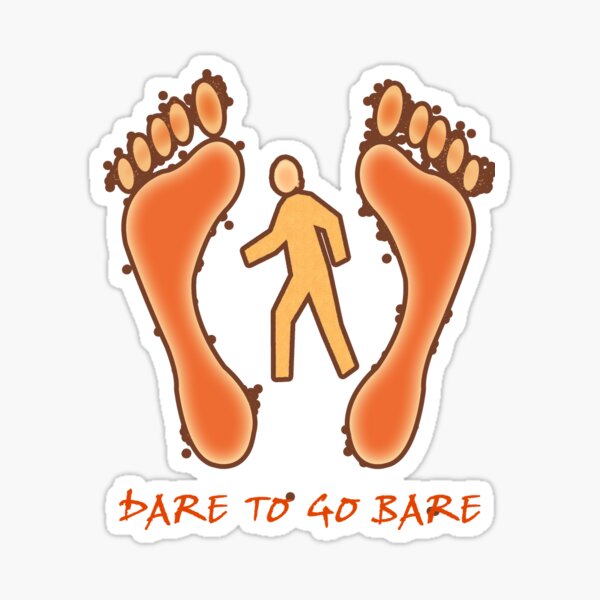 Barefoot Sticker