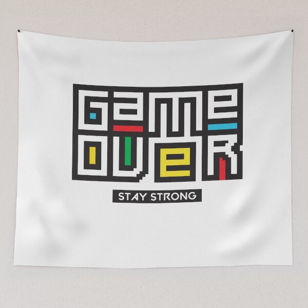 Item preview, Game Over Stay Strong  designed and sold by Nuqta.