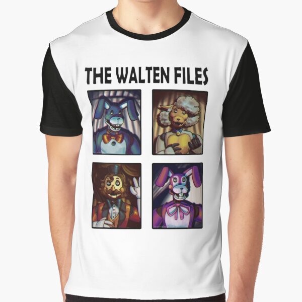 T-shirt The Walten Files 4 masculina, roupa hippie, top gráfico