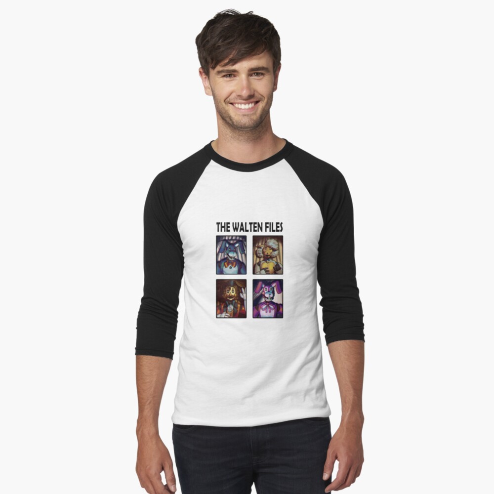 T-shirt The Walten Files 4 masculina, roupa hippie, top gráfico