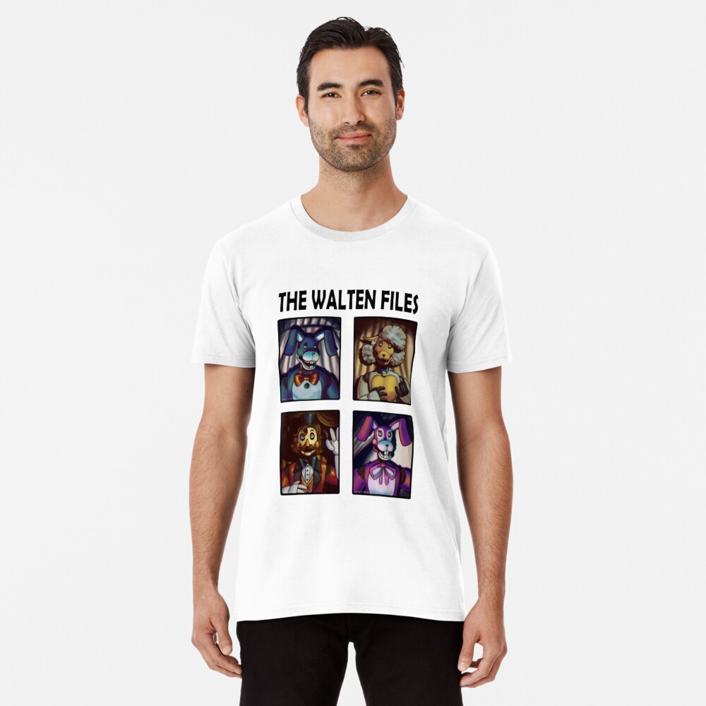 T-shirt The Walten Files 4 masculina, roupa hippie, top gráfico