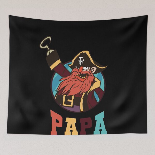 Item preview, Pirate Papa Grandpa Grand dad Design designed and sold by Hema Thilakaratne.
