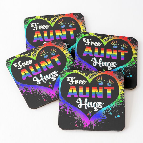 Item preview, Free Aunt Hugs LBGT Heart Rainbow designed and sold by sunvoi66.