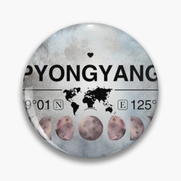 Item preview, Pyongyang North Korea T-ShirtPyongyang, North Korea, Watercolor Design with Latitude & Longitude Map Coordinates  designed and sold by Citywordshop.