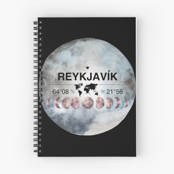 Item preview, Reykjavk Capital Region T-ShirtReykjavík,capital Region, Iceland, Watercolor Design with Latitude & Longitude Map Coordinates  designed and sold by Citywordshop.