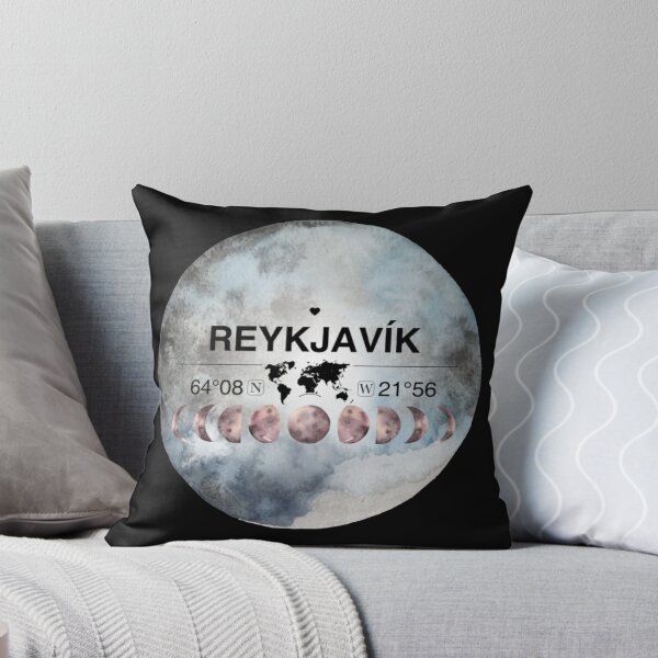 Item preview, Reykjavk Capital Region T-ShirtReykjavík,capital Region, Iceland, Watercolor Design with Latitude & Longitude Map Coordinates  designed and sold by Citywordshop.