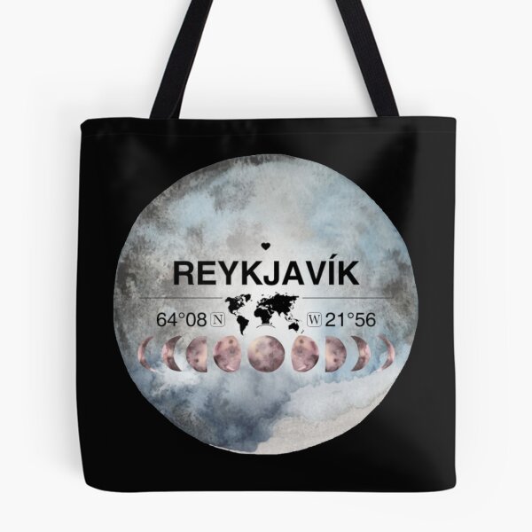 Item preview, Reykjavk Capital Region T-ShirtReykjavík,capital Region, Iceland, Watercolor Design with Latitude & Longitude Map Coordinates  designed and sold by Citywordshop.