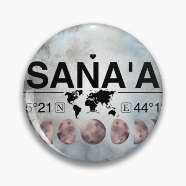 Item preview, Sanaa Yemen T-ShirtSana'a, Yemen, Watercolor Design with Latitude & Longitude Map Coordinates designed and sold by Citywordshop.