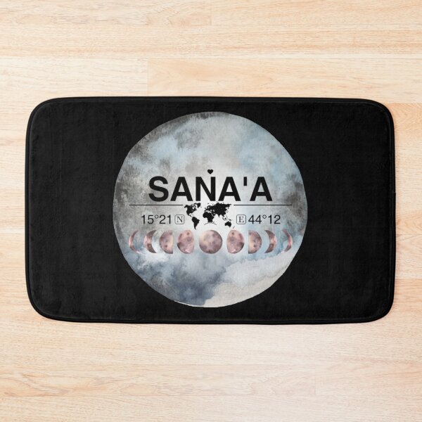 Item preview, Sanaa Yemen T-ShirtSana'a, Yemen, Watercolor Design with Latitude & Longitude Map Coordinates designed and sold by Citywordshop.