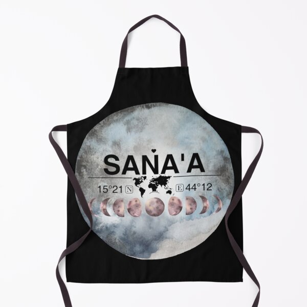 Item preview, Sanaa Yemen T-ShirtSana'a, Yemen, Watercolor Design with Latitude & Longitude Map Coordinates designed and sold by Citywordshop.