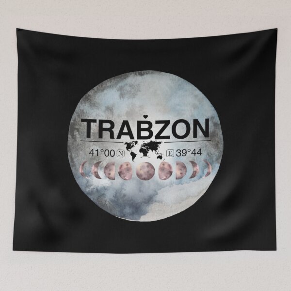 Item preview, Trabzon Turkey T-ShirtTrabzon, Turkey, Watercolor Design with Latitude & Longitude Map Coordinates designed and sold by Citywordshop.