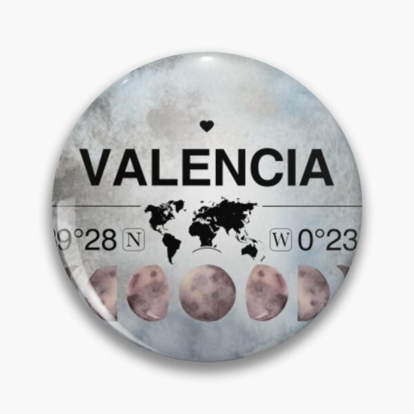 Item preview, Valencia Valencian Community T-ShirtValencia, Valencian Community, Spain, Watercolor Design with Latitude & Longitude Map Coordinates _ designed and sold by Citywordshop.