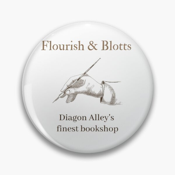 Item preview, Flourish & Blotts White Logo designed and sold by yolidesigns.