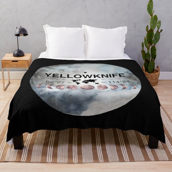 Item preview, Yellowknife Northwest Terrertories T-ShirtYellowknife, Northwest Territories, Canada, Watercolor Design with Latitude & Longitude Map Coordinates designed and sold by Citywordshop.