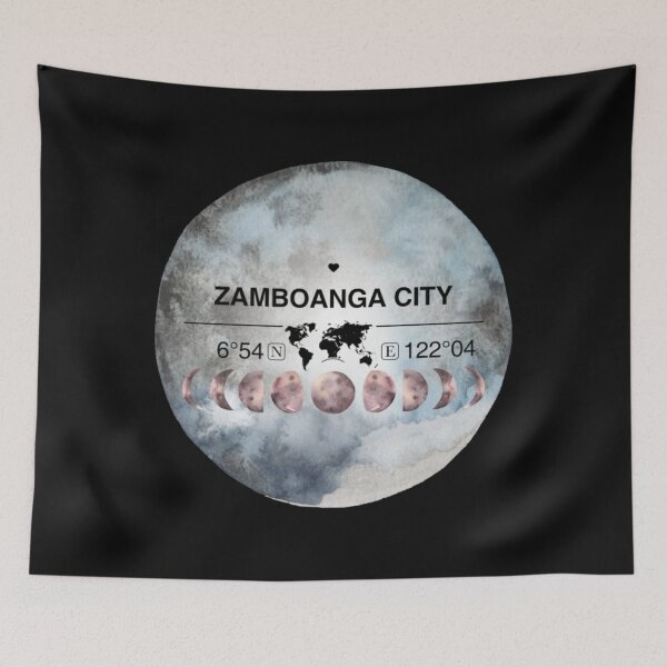 Item preview, Zamboanga City Philippines T-ShirtZamboanga City, Philippines, Zamboanga del Sur, Watercolor Design with Latitude & Longitude Map Coordinates  designed and sold by Citywordshop.