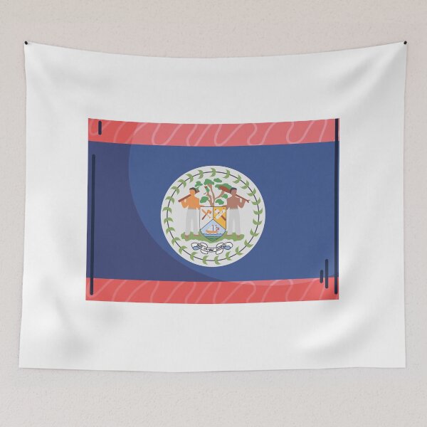 Item preview, Belize Flag Country Isolated Icon designed and sold by MIDDLX.