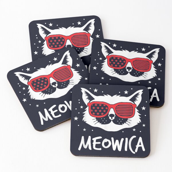 Item preview, Meowica Cat Lovers Patriotic designed and sold by K-icon.