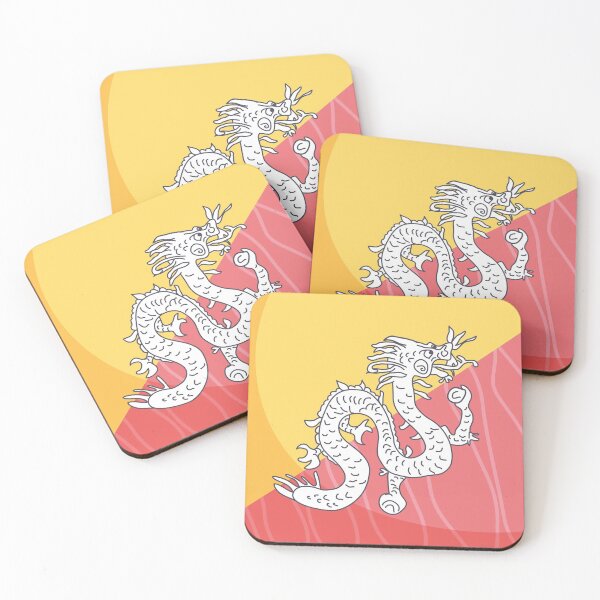 Item preview, Bhutan Flag Country Isolated Icon designed and sold by MIDDLX.